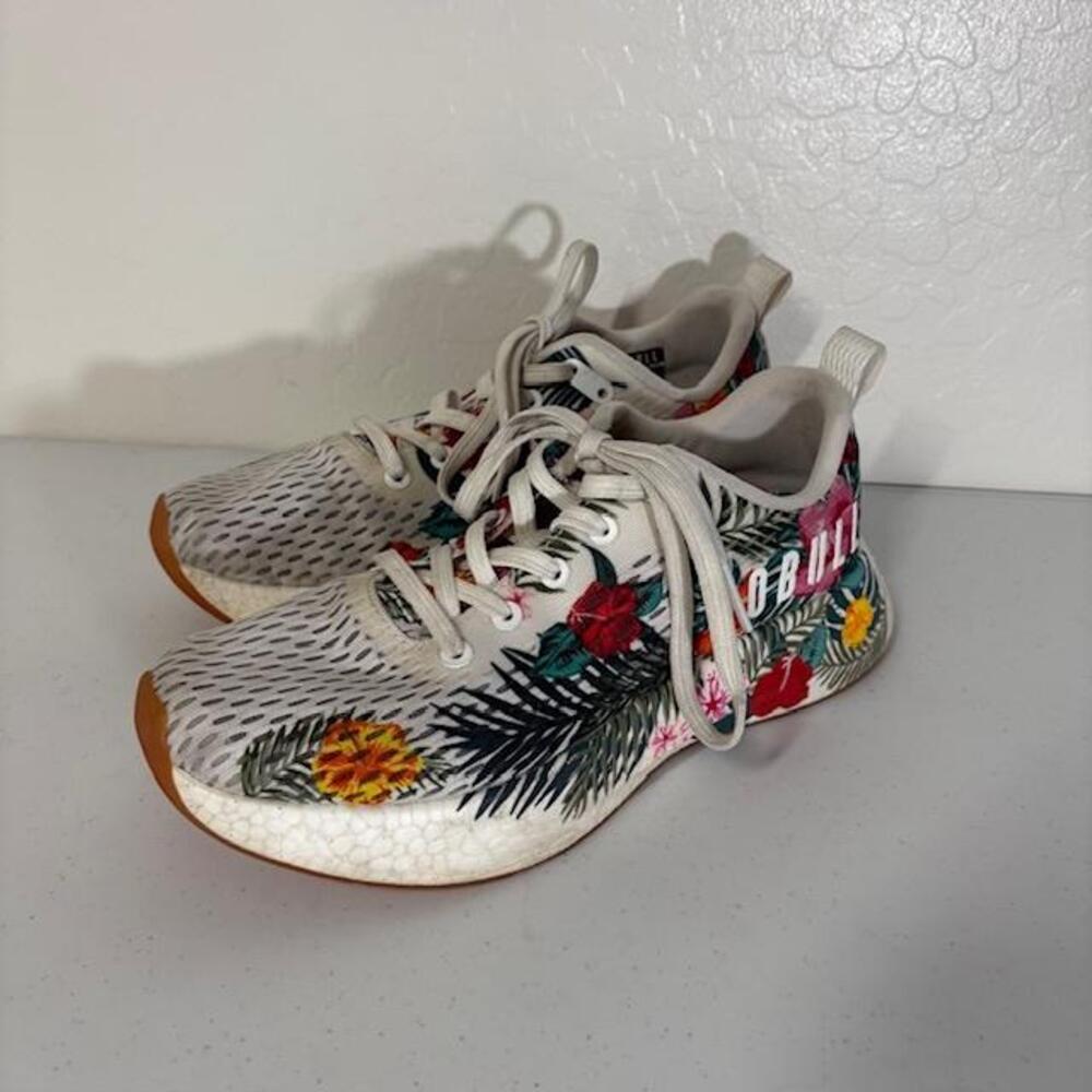 NOBULL Trainer Floral Shoes Womens 9.5 Multicolor Mesh Cross Training Sneakers